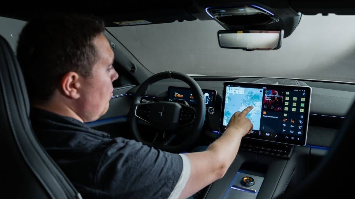 Är det bilvärldens bästa operativsystem i en bil? jag har inte upplevt något bättre. Foto: Polestar