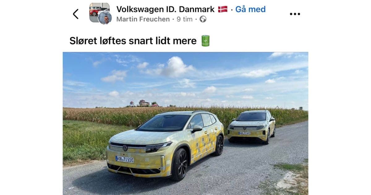 På sociala medier har vi börjat se de första bilderna på kommande ID. Tiguan. Foto: Martin Freuchen