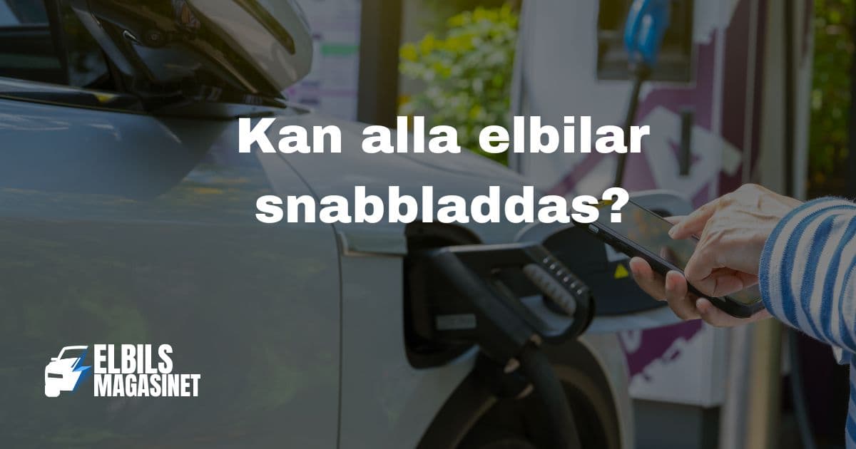Kan alla elbilar snabbladdas? – bild 1 av 1