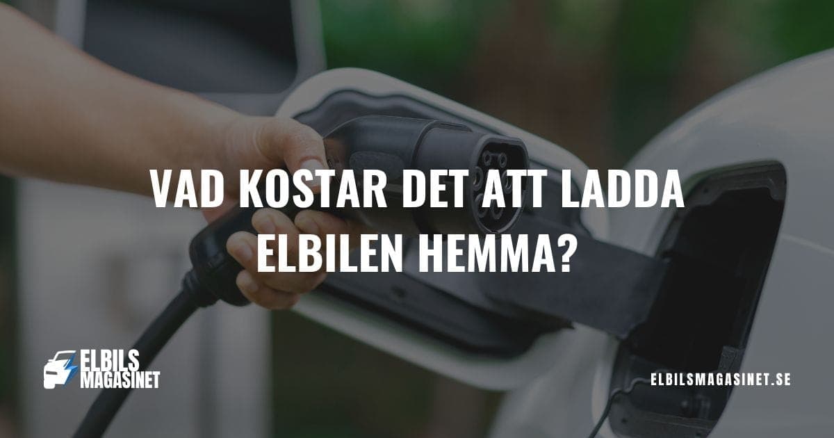 Vad kostar det att ladda elbil hemma? (med kalkylator) – bild 1 av 1