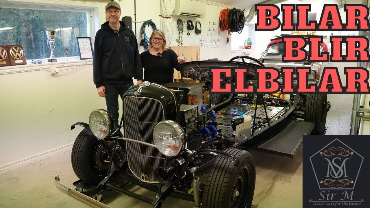 Video: Sir M elbilskonverterar gamla veteranbilar – bild 1 av 1