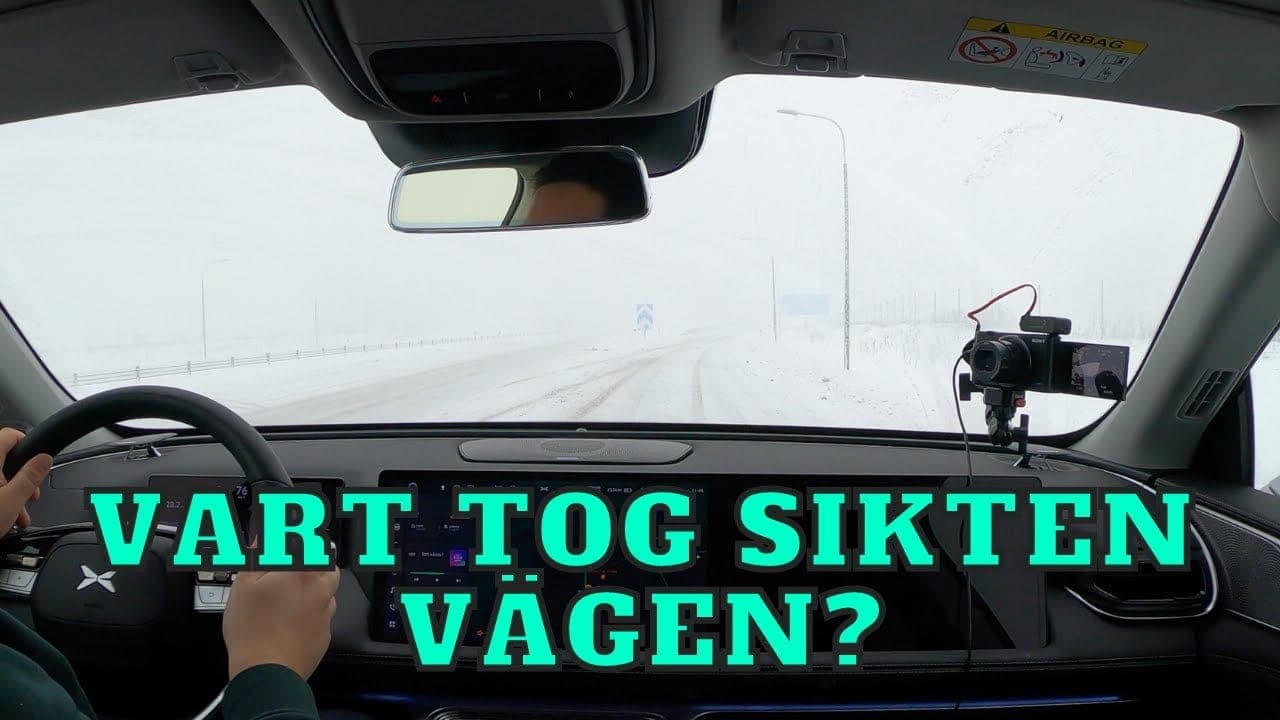 Video: Xpeng G9 i räckviddstest – Så kom snöstormen…Video: – bild 1 av 1