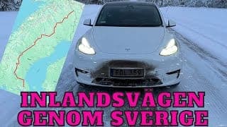 Video: Tesla Model Y RWD från Karesuando via inlandsvägen (del 2)