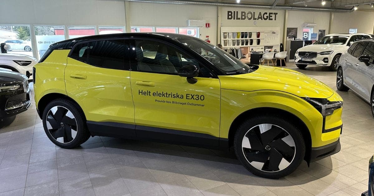 Första testet: Volvo EX30 i snöoväder ger hög förbrukning