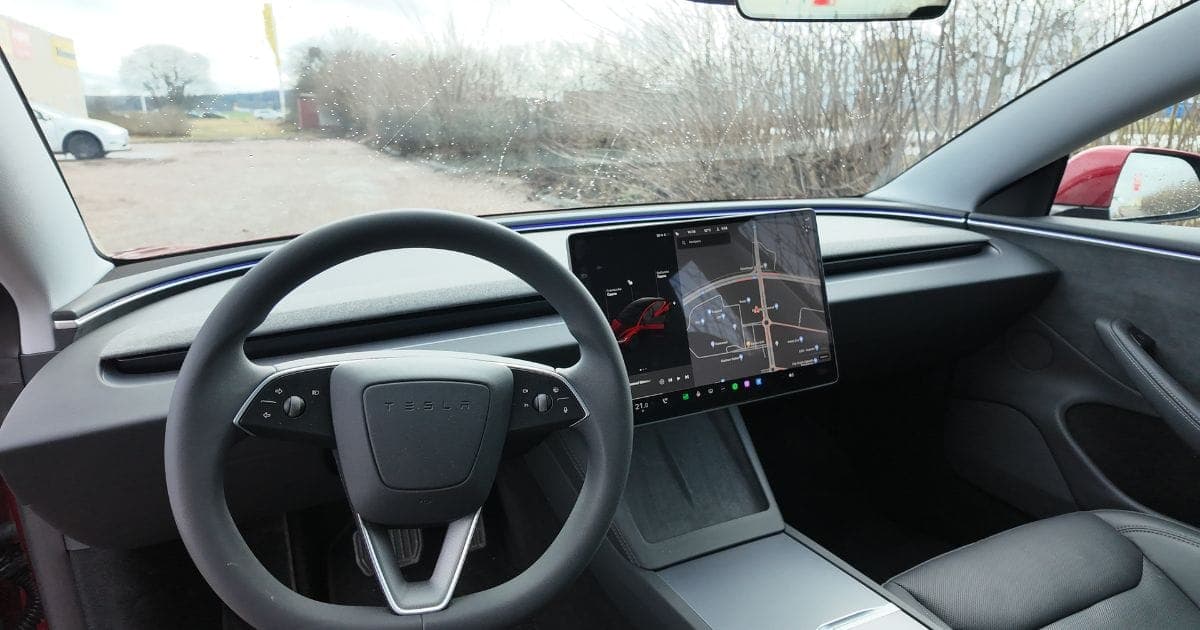 Interiör i Tesla Model 3 highland