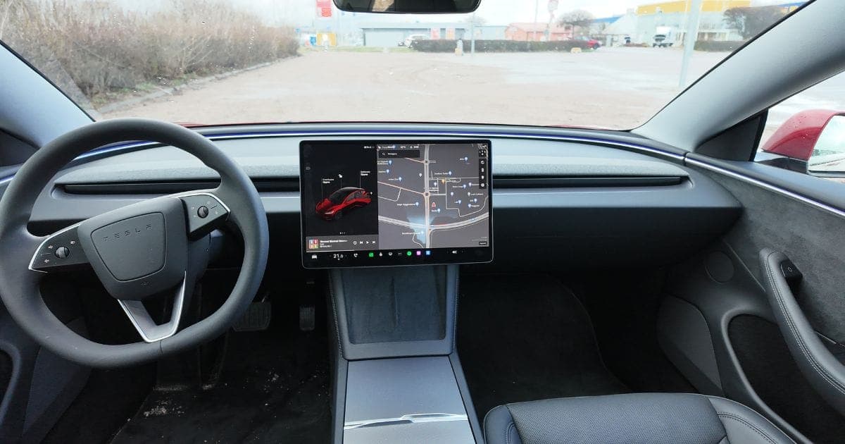 Interiör i Tesla Model 3
