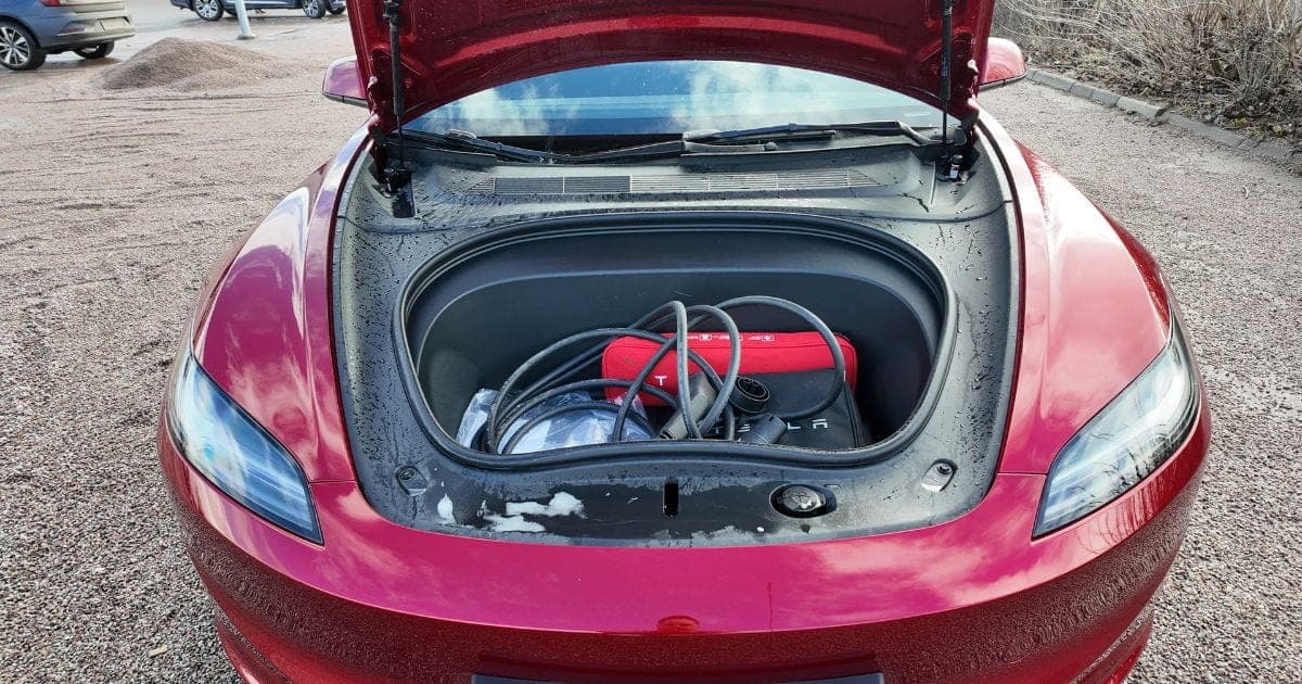 Frunk i Tesla Model 3