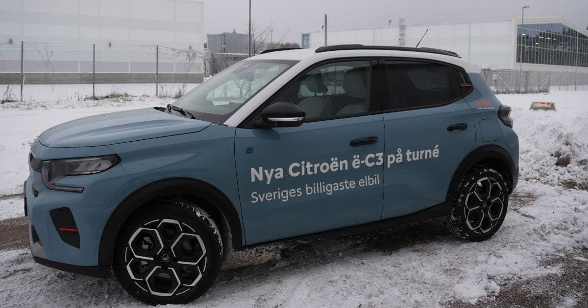 Citroën sänker priset – Fortsatt Sveriges billigaste elbil