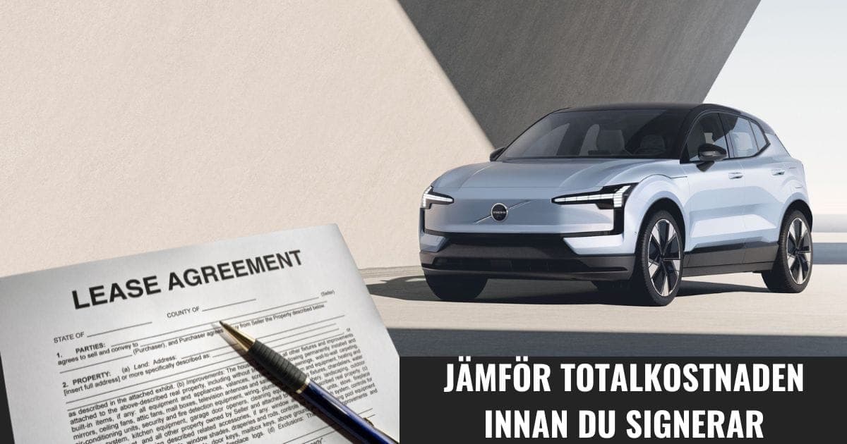 Vad du betalar för privatleasing… egentligen