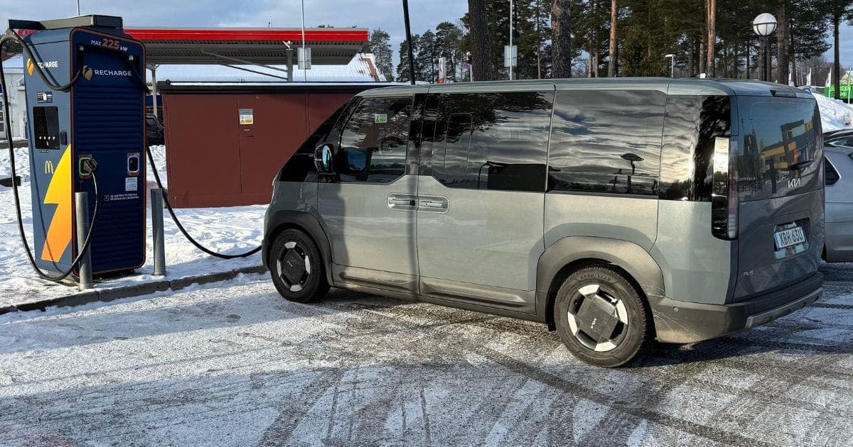 Kia PV5 Passenger på vintern – Laddning & räckvidd