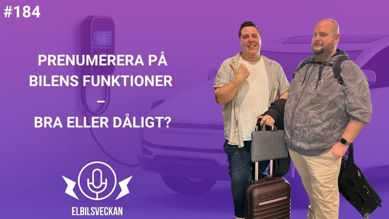 Avsnitt 184 – Prenumerera på bilens funktioner – bra eller dåligt – bild 1 av 1